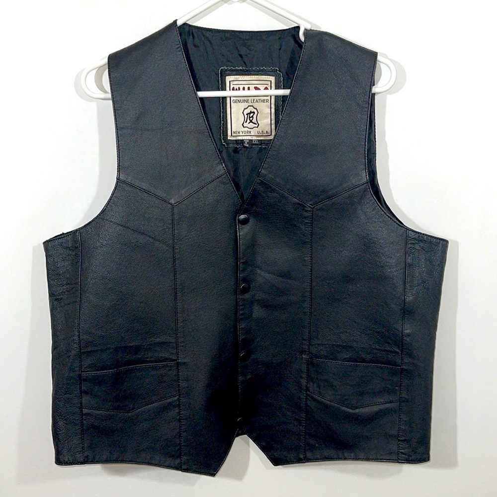 Wilda Leather Vest Size XXL